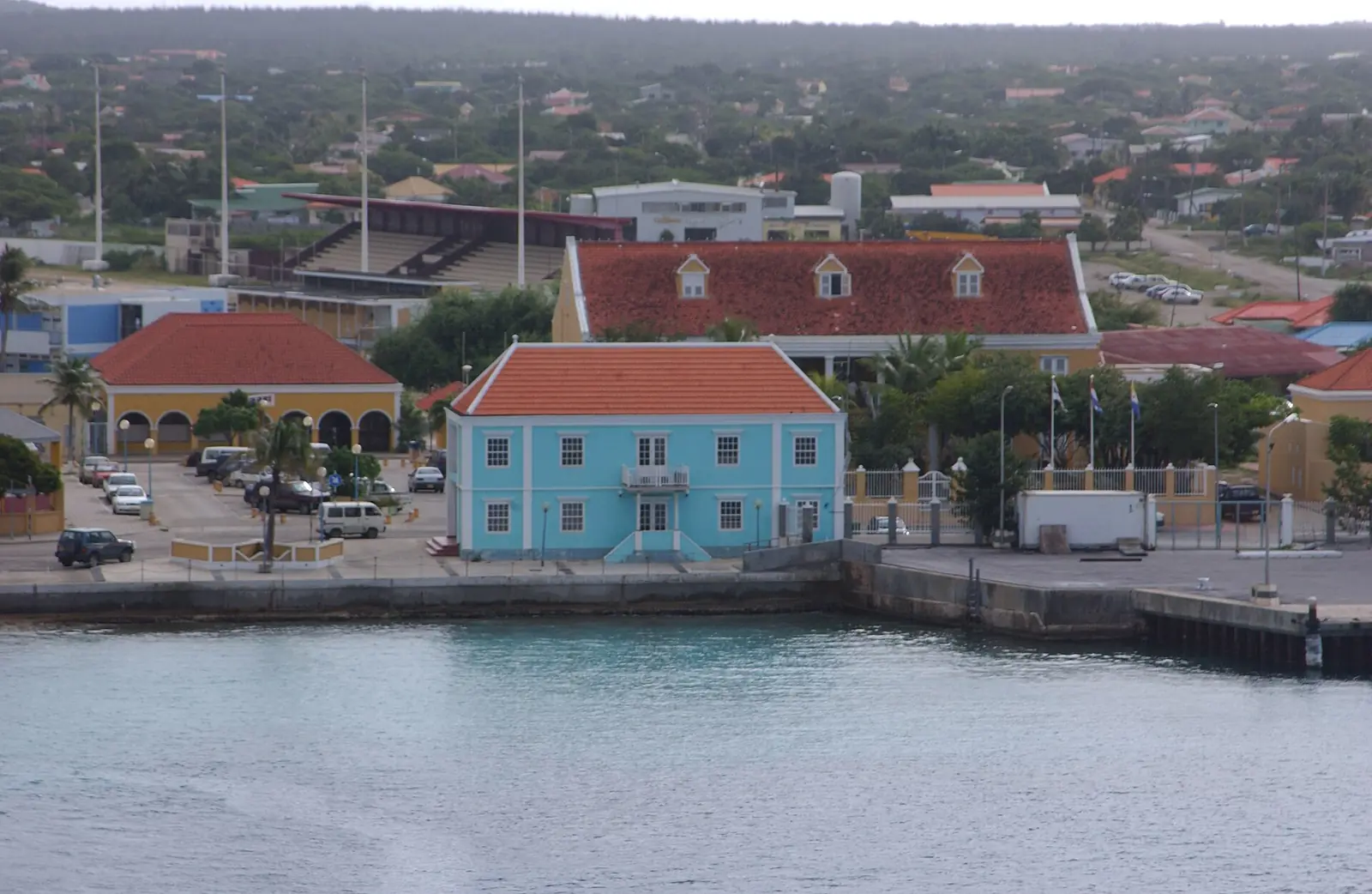 Is Bonaire veilig? Het centrum van Kralendijk op Bonaire