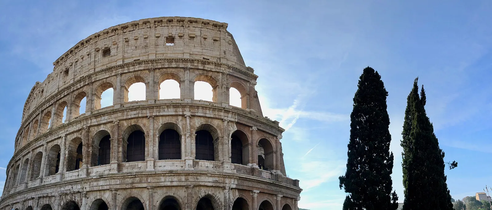 Is Rome veilig? Het Colosseum in Rome op een heldere dag