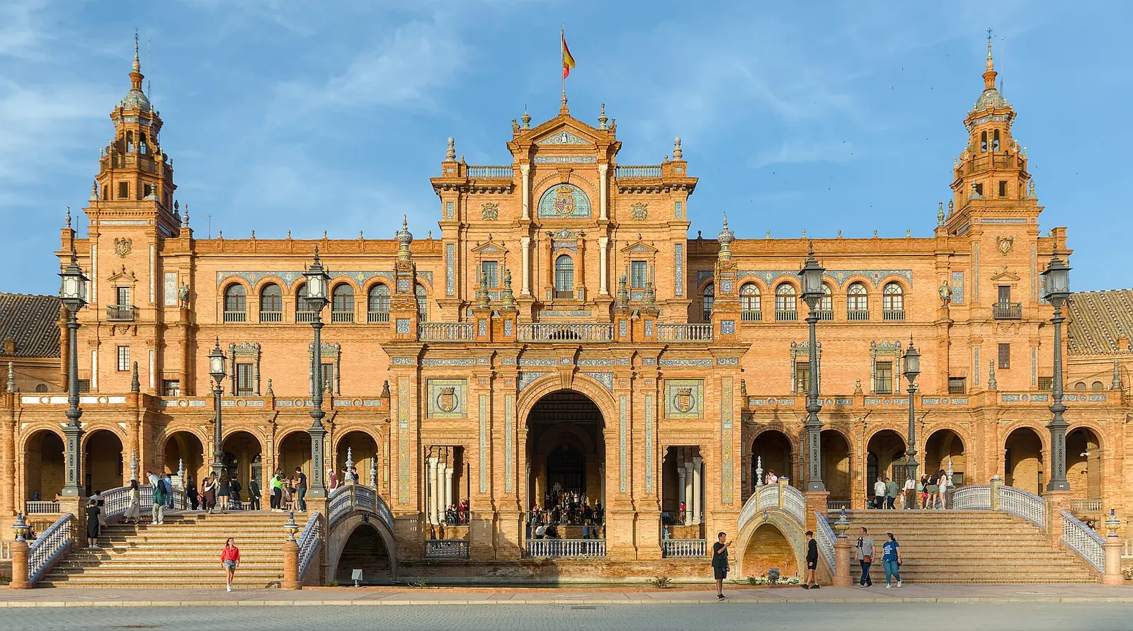 Is Sevilla veilig? Het Plaza de España in Sevilla