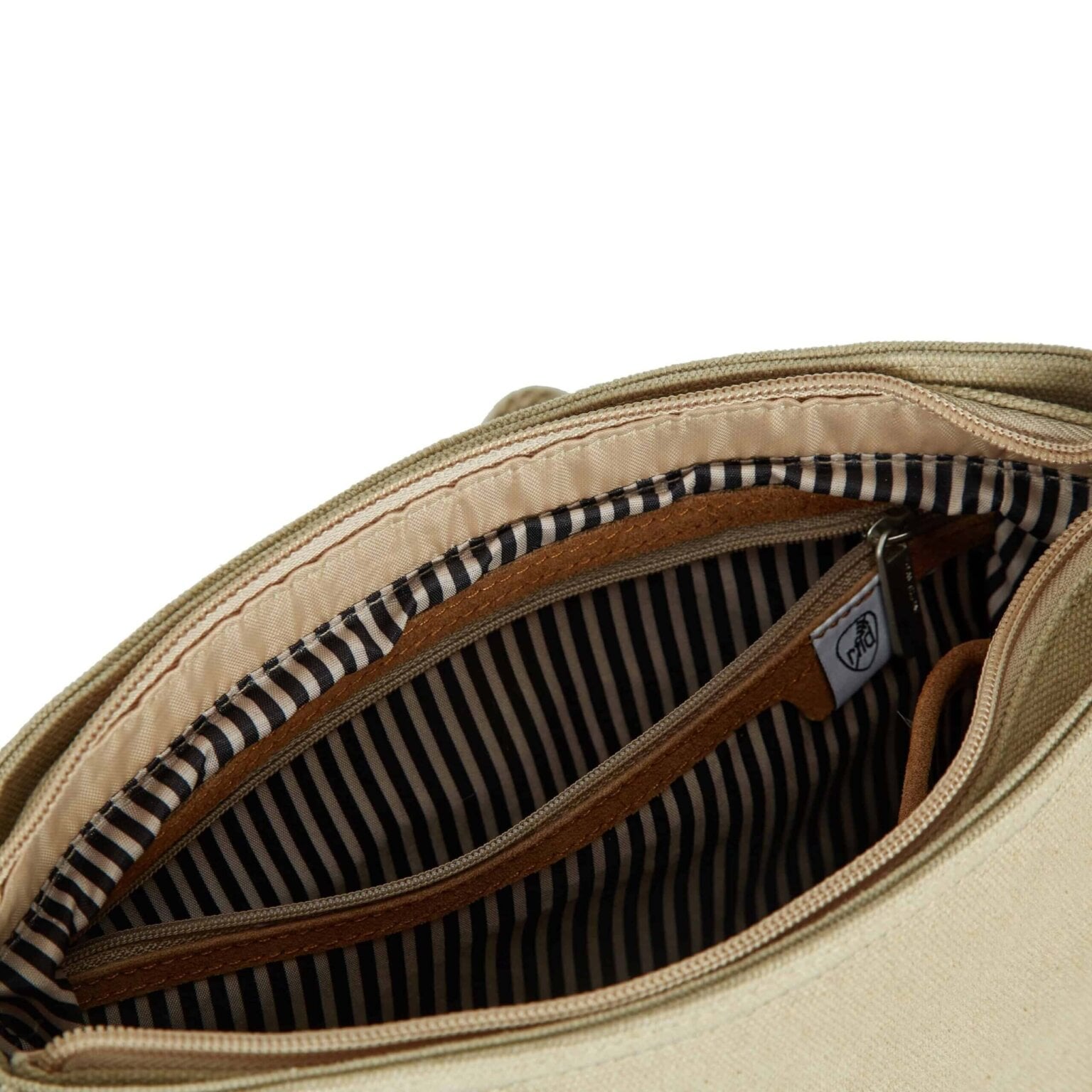 Travelon Heritage Saddle Crossbody Tas in natural (foto 9)