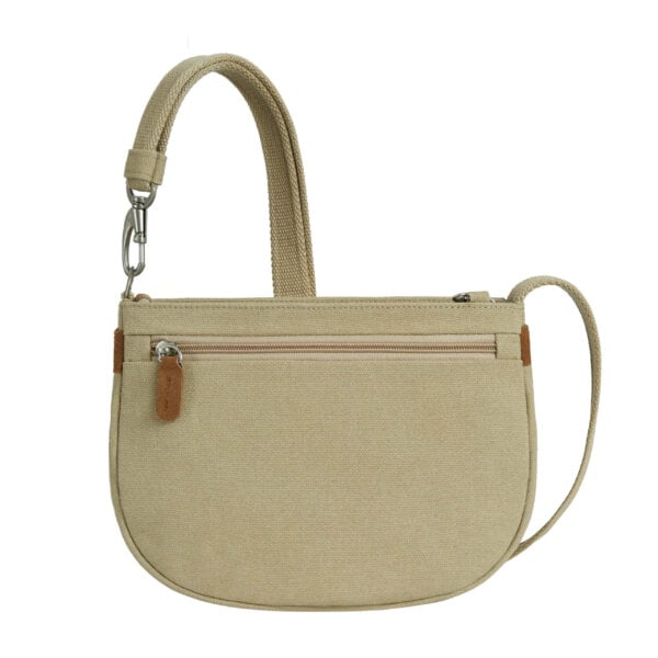 Travelon Heritage Saddle Crossbody Tas in natural (foto 2)