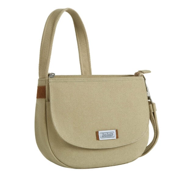 Travelon Heritage Saddle Crossbody Tas in natural (foto 3)