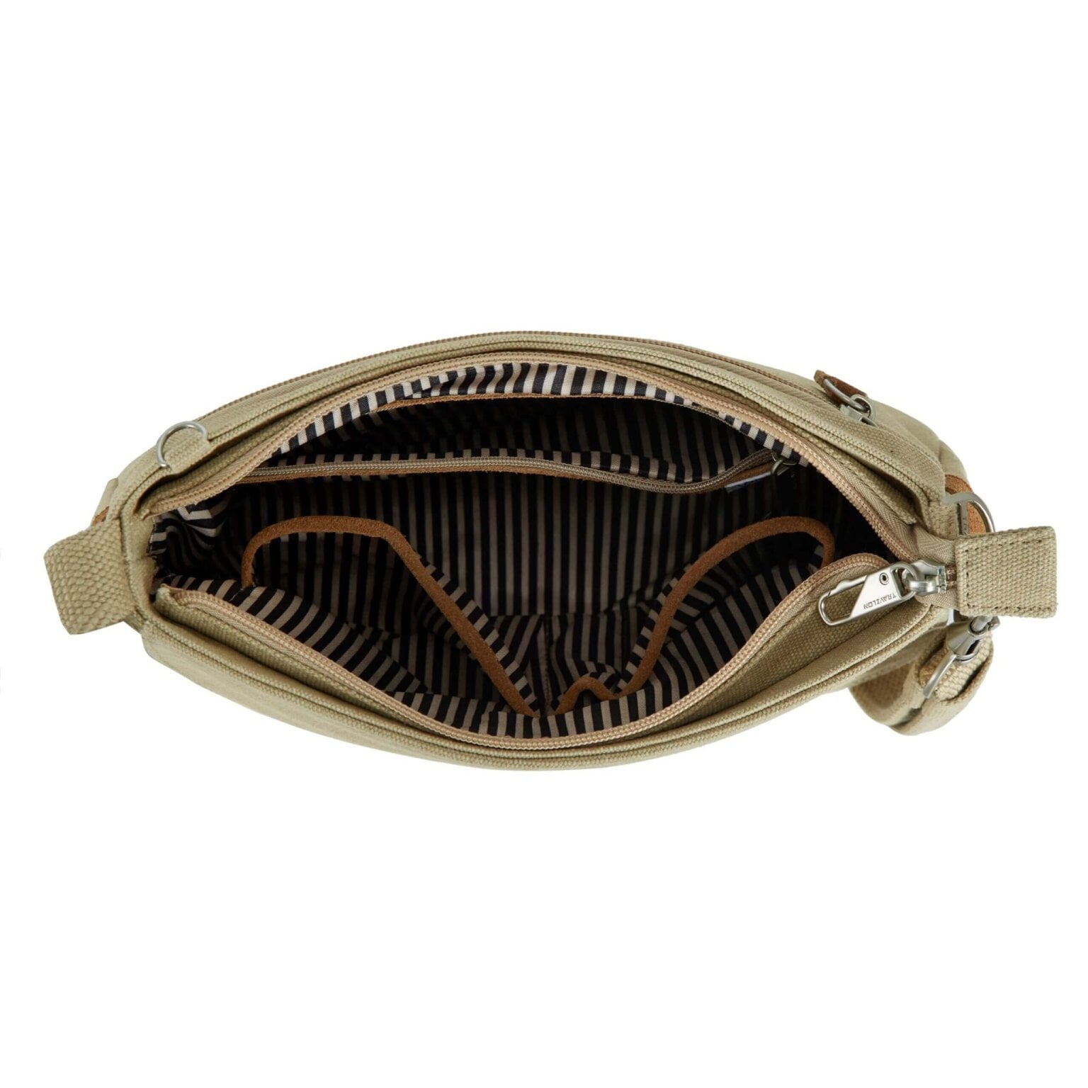 Travelon Heritage Saddle Crossbody Tas in natural (foto 5)