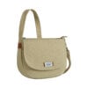 Travelon Heritage Saddle Bag, crossbody tas beige met voorklep