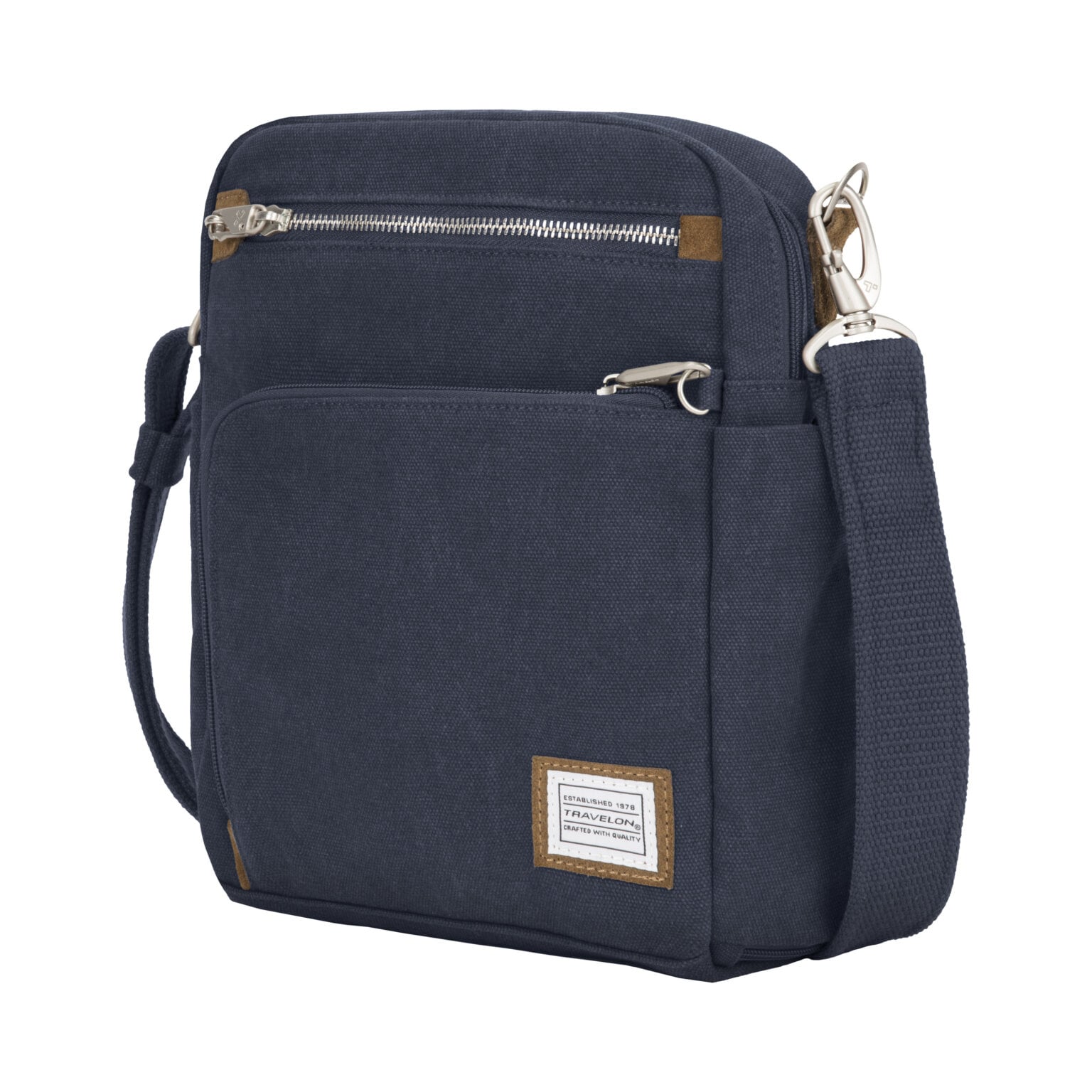 Travelon Heritage Tour Bag, reistasje dames en heren in indigo