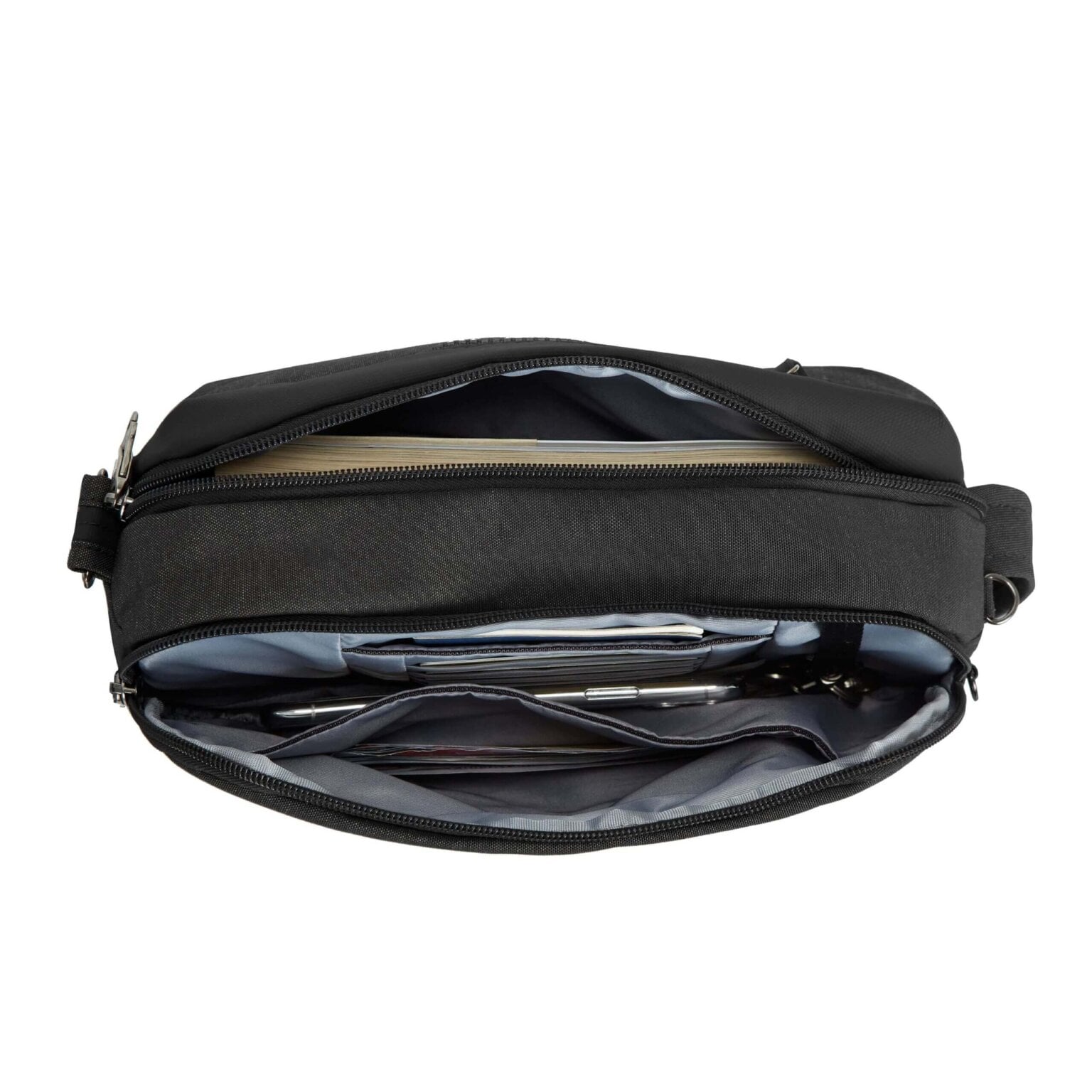 Hoofdvak van de Travelon Metro Dome Crossbody met tablet
