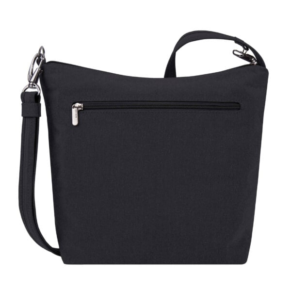 Travelon Metro Crossbody M in zwart, achterkant