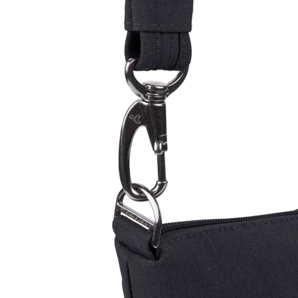 Vergrendelbare bandbevestiging van de Travelon Metro Crossbody M
