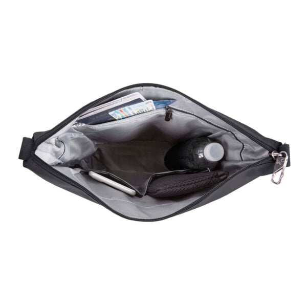 Hoofdvak van de Travelon Metro Crossbody M met drinkfles en pen