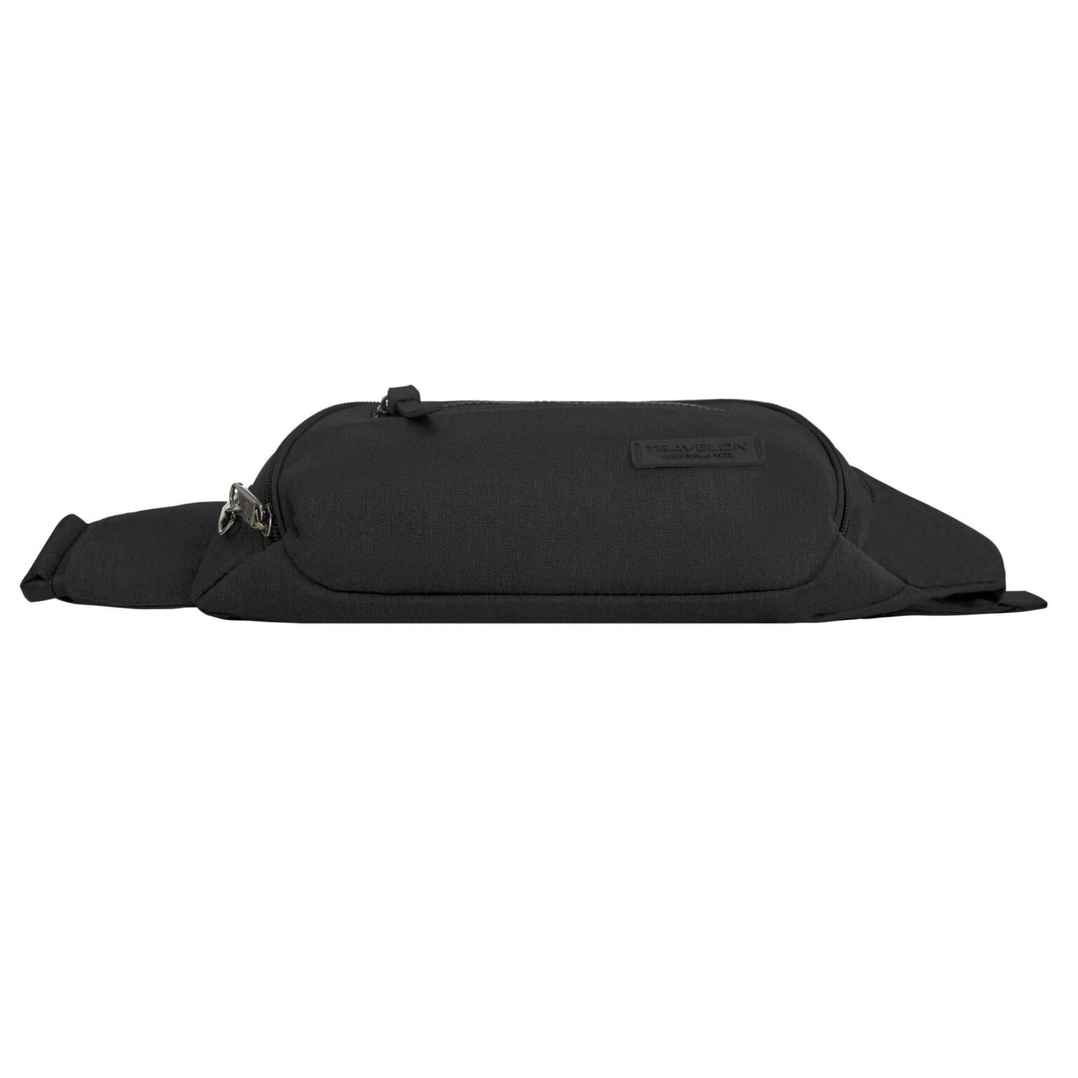Travelon Metro Waistpack in zwart, zijaanzicht