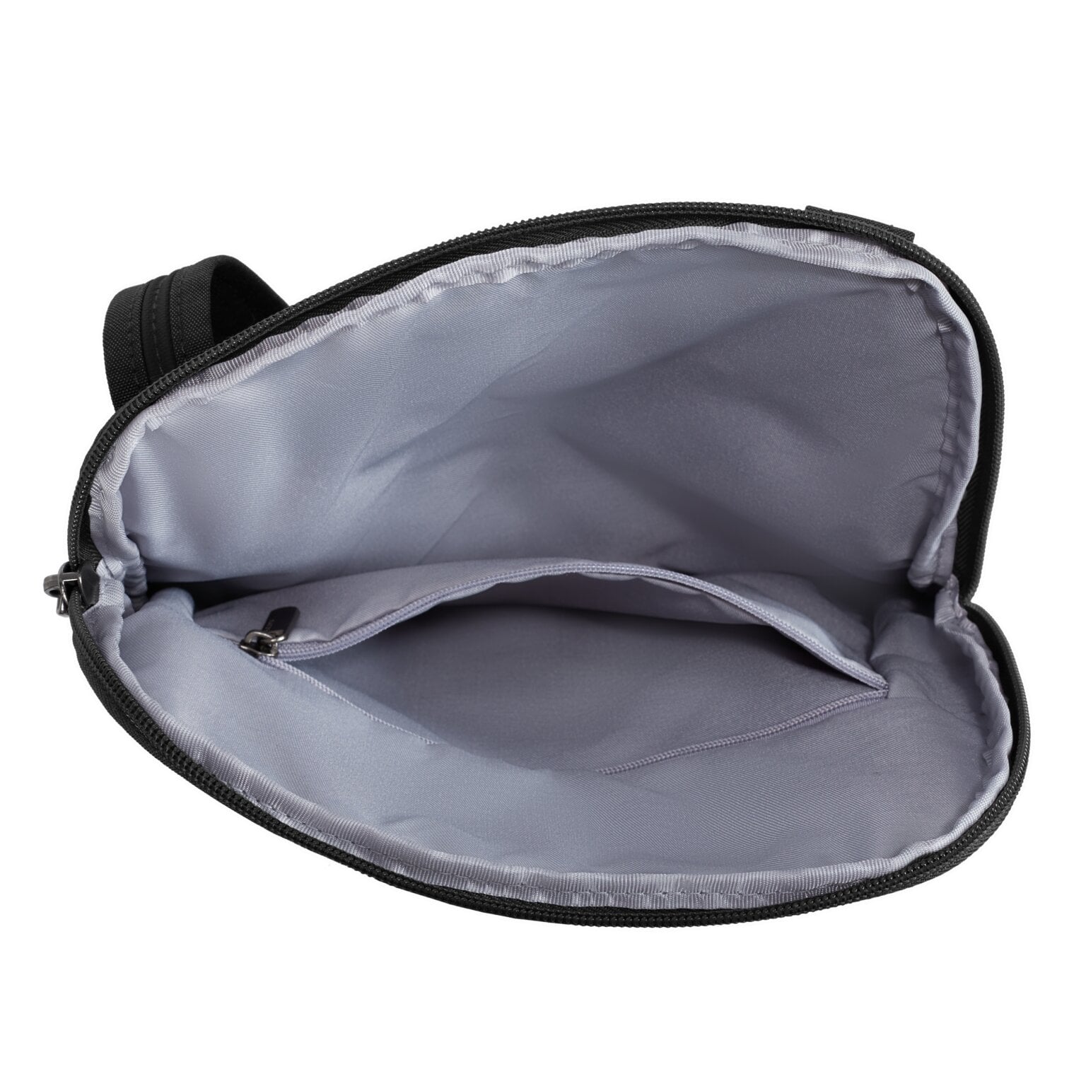 Travelon Metro Crossbody S open met zicht op de vakindeling