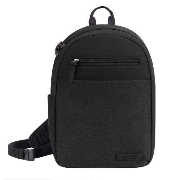 Travelon Metro Sling Bag in zwart, vooraanzicht