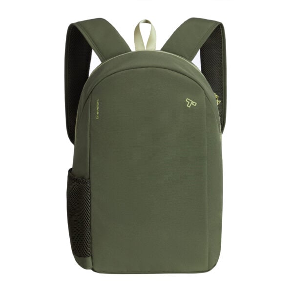 Travelon Voyages anti-diefstal daypack in olijfgroen van voren