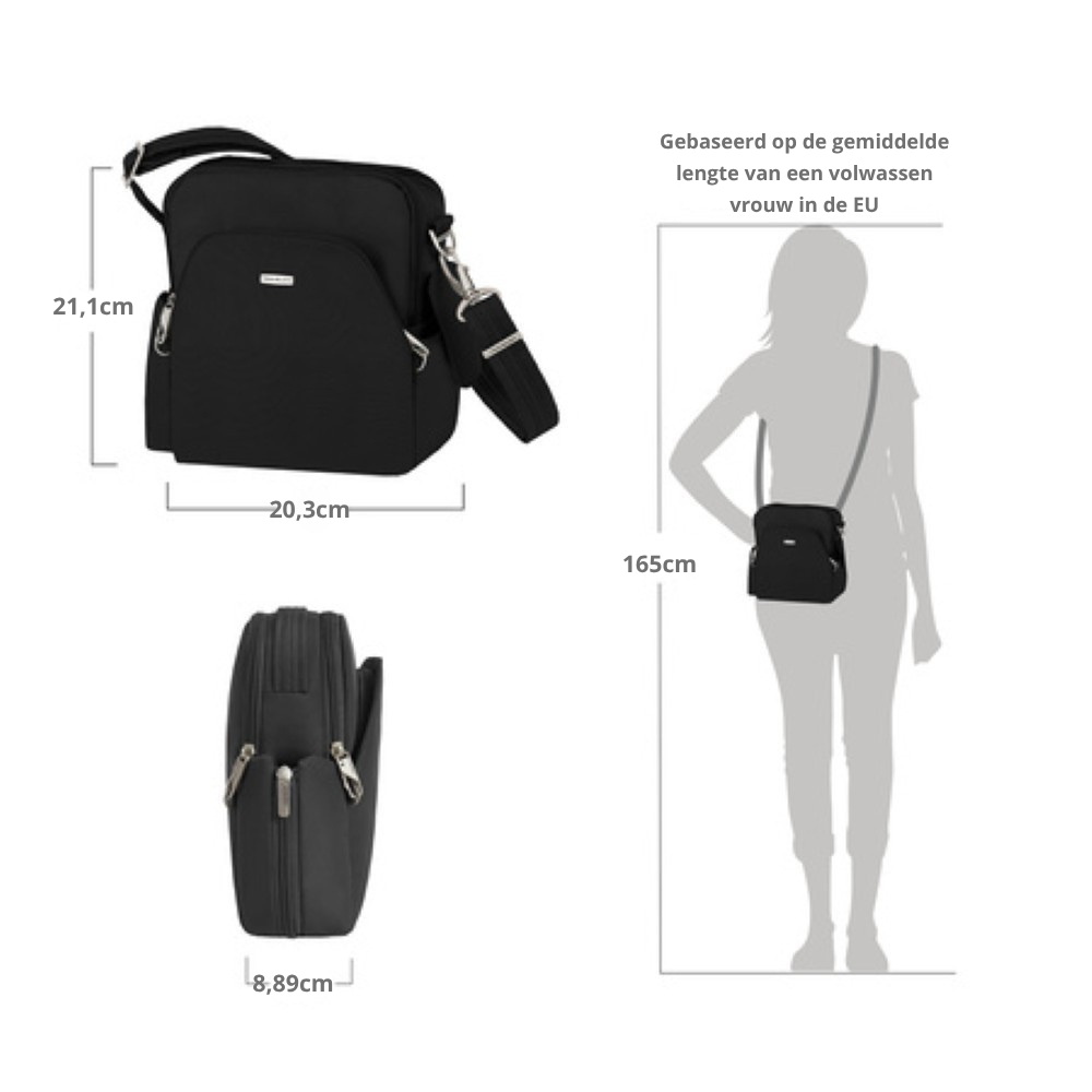 Travelon Travel tas afmetingen