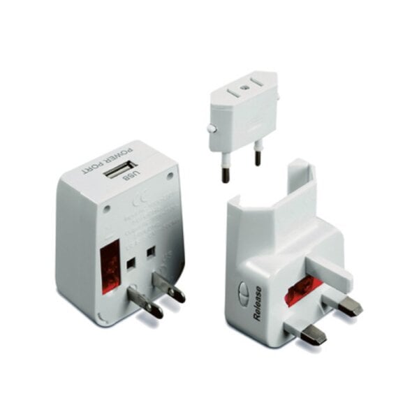 Travelon Wereldstekker met USB-lader (foto 3)