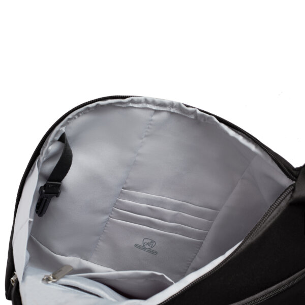 RFID-beschermde kaarthoesjes van de Travelon Classic grote crossbody tas in zwart