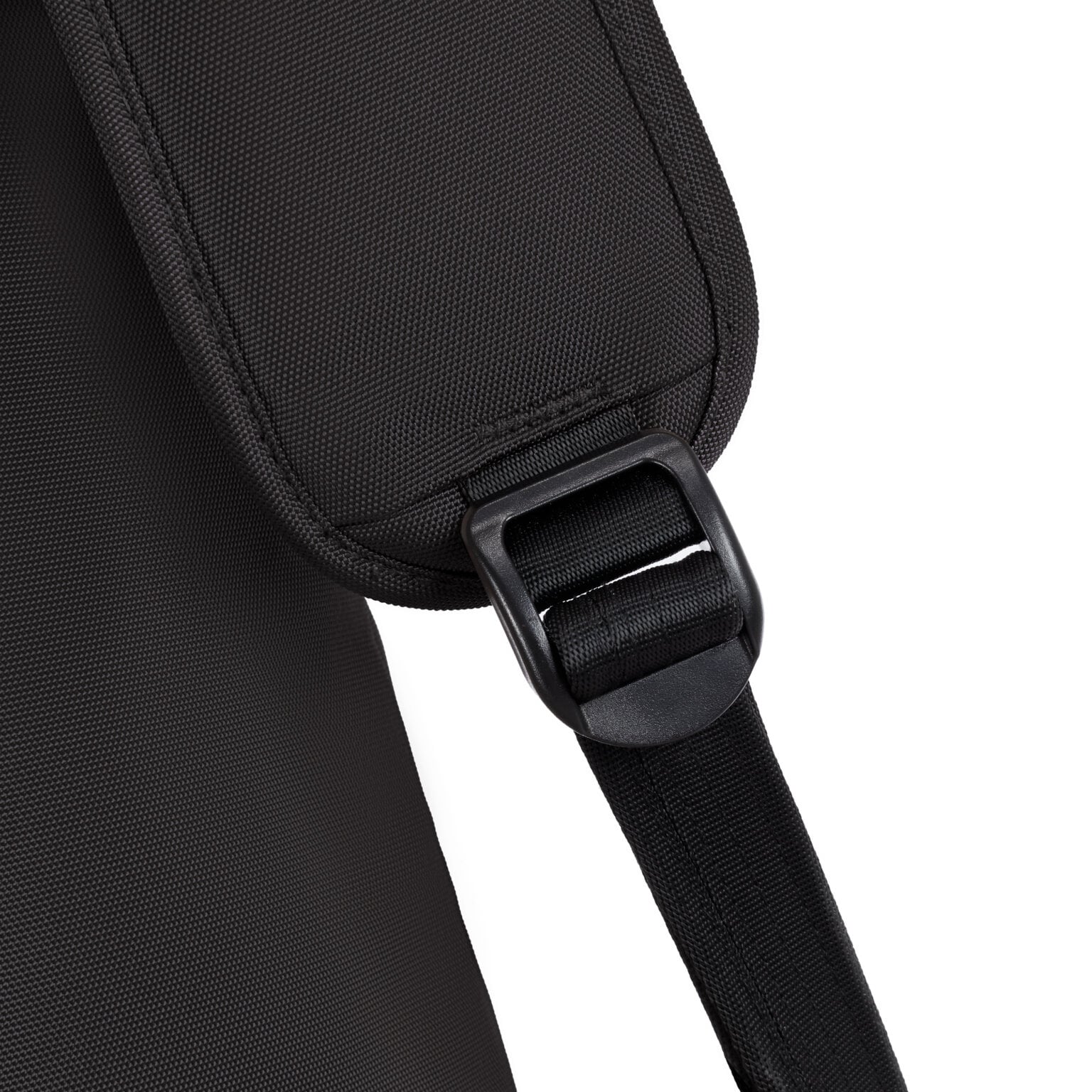Gesp van de verstelbare band van de Travelon Classic sling tas in zwart