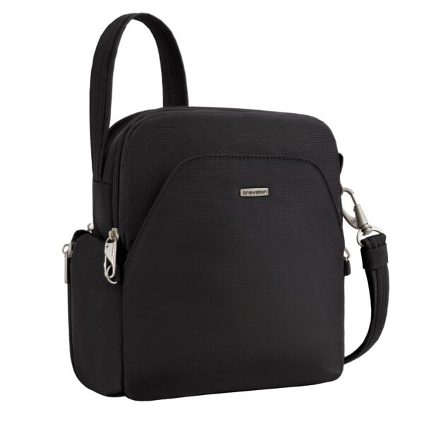 Vooraanzicht van de Travelon Classic travel bag in zwart