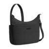 Vooraanzicht van de Travelon Roam medium crossbody tas in zwart